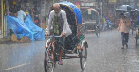 ভারী বৃষ্টির পূর্বাভাস