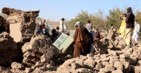 ভূমিকম্পে বিপর্যস্ত আফগানিস্তান