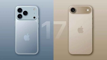 আইফোন ১৭ প্রো মিনি’র কনসেপ্ট ডিজাইন: আইফোন ১৭ প্রো’র পাশে আইফোন ১৭ প্রো মিনি