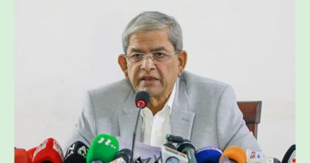 নির্বাচনের তফসিল ঘোষণার আগেই দুই উপদেষ্টার পদত্যাগ চান মির্জা ফখরুল মির্জা ফখরুল