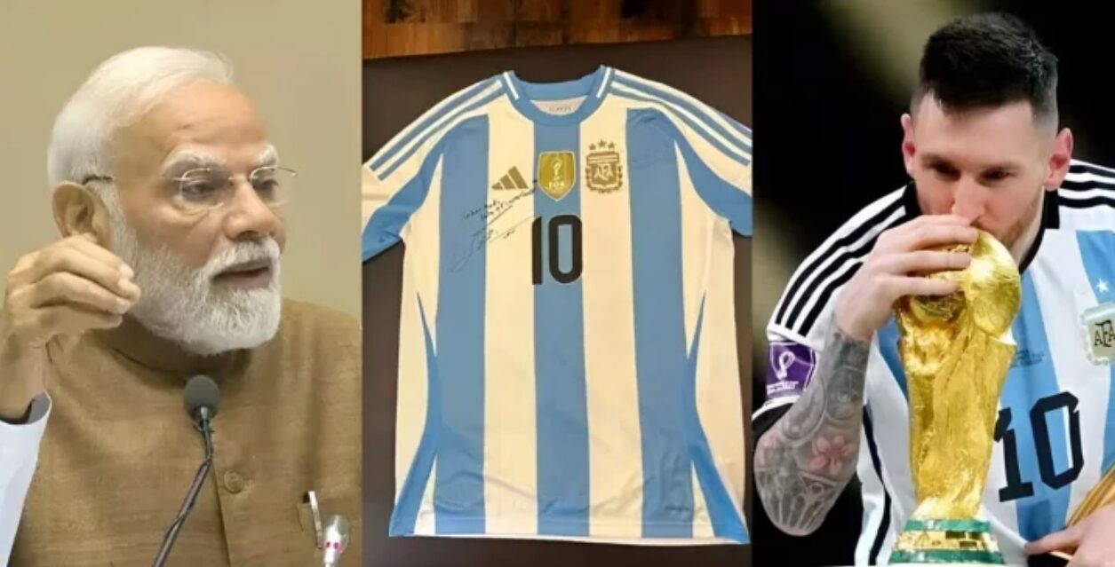 মোদির জন্মদিনে বিশেষ জার্সি পাঠালেন মেসি, ডিসেম্বরেই ভারত সফর শুরু মেসি