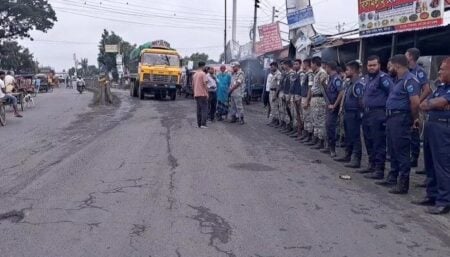 যান চলাচল স্বাভাবিক ভাঙ্গায়, মহাসড়কে কড়া নজরদারি যান চলাচল স্বাভাবিক