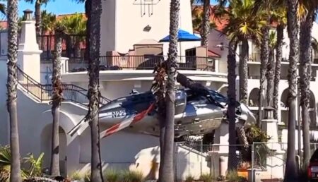 helicopter crash Huntington Beach