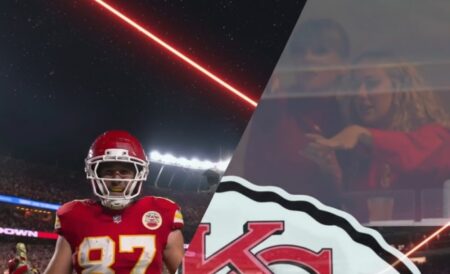 Travis Kelce— Taylor Swift in chiefs game