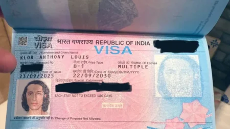American in Bengaluru Celebrates 5-Year Indian Visa with Modi’s Welcome 5-year Indian visa