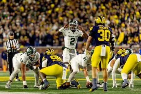 Aidan Chiles says Michigan State vs Michigan is way bigger than Oregon vs Oregon State