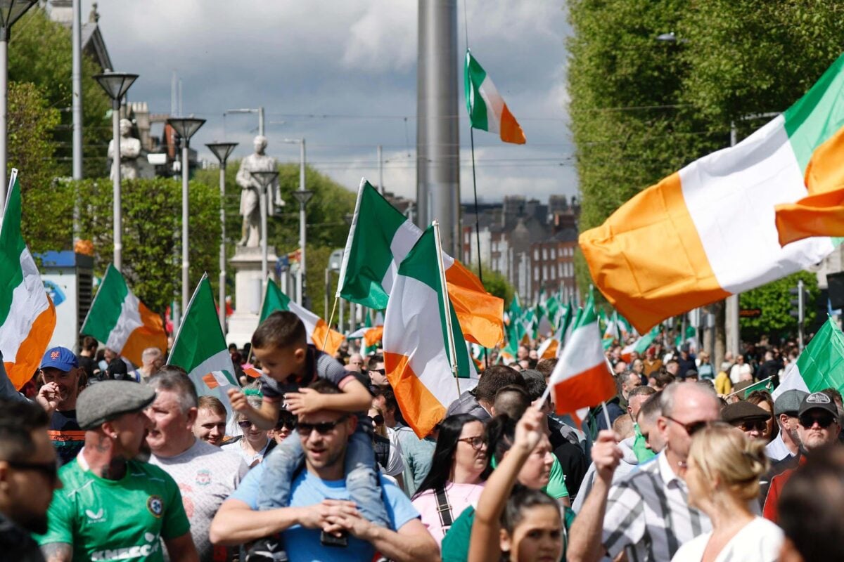 Dublin flag protests