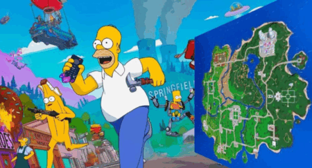 Fortnite Simpsons Crossover Launches New Springfield Map and Battle Pass Fortnite Simpsons