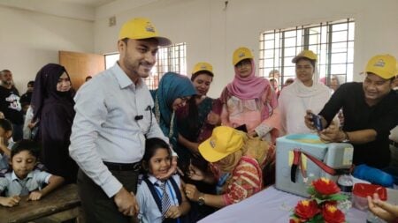 Kaligonj-Gazipur-Typhoid vaccination campaign launched-3
