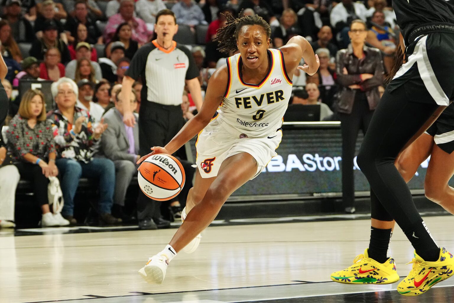 Caitlin Clark Rushes to Injured Fever Star Kelsey Mitchell Kelsey Mitchell knee injury