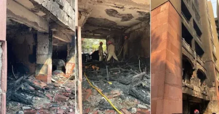 দিল্লিতে রাজ্যসভার এমপিদের বাসভবনে ভয়াবহ আগুন MP