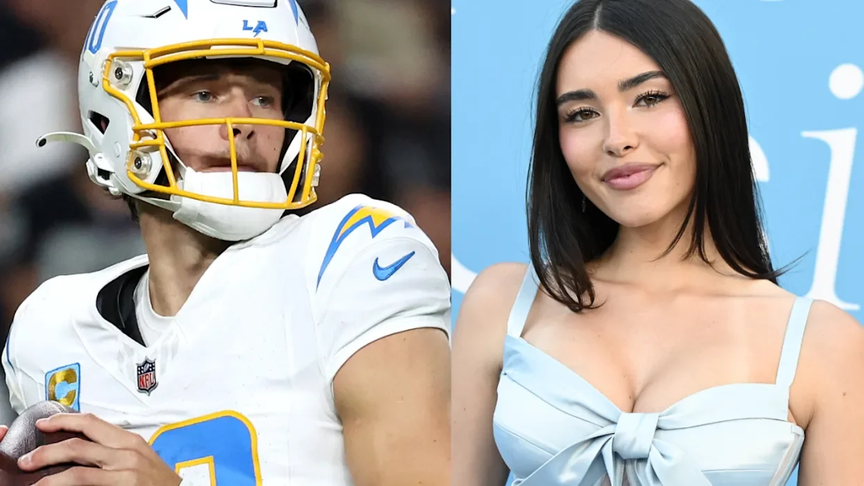 Madison Beer and Justin Herbert Confirm Romance with Sideline Kiss at Chargers Game