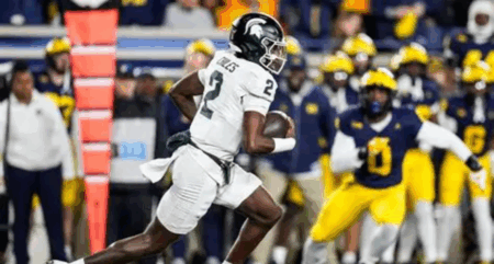 Michigan State Spartans Football Falls Short in Hard-Fought Battle Against Michigan Michigan State Spartans Football