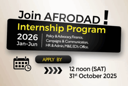 African Forum & Network on Debt and Development Internship Program 2026