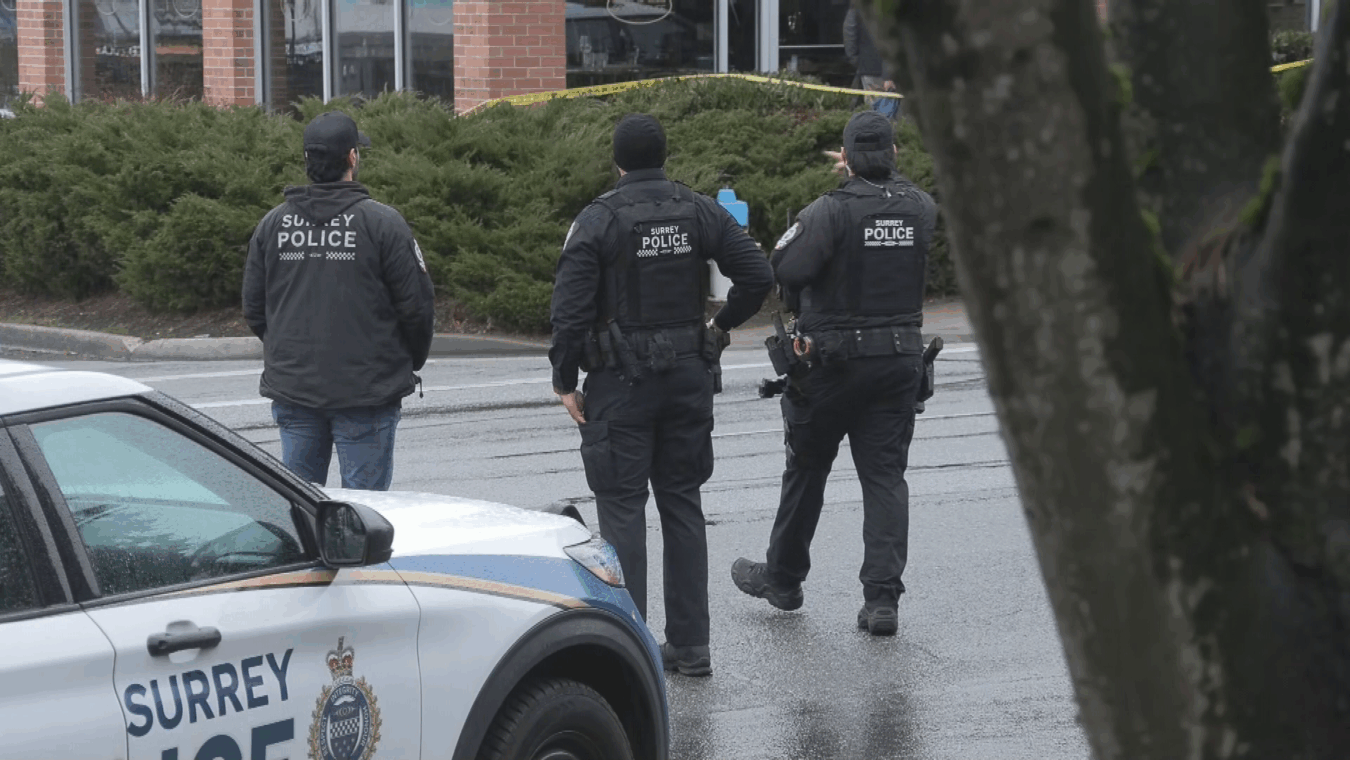 Surrey police office shooting