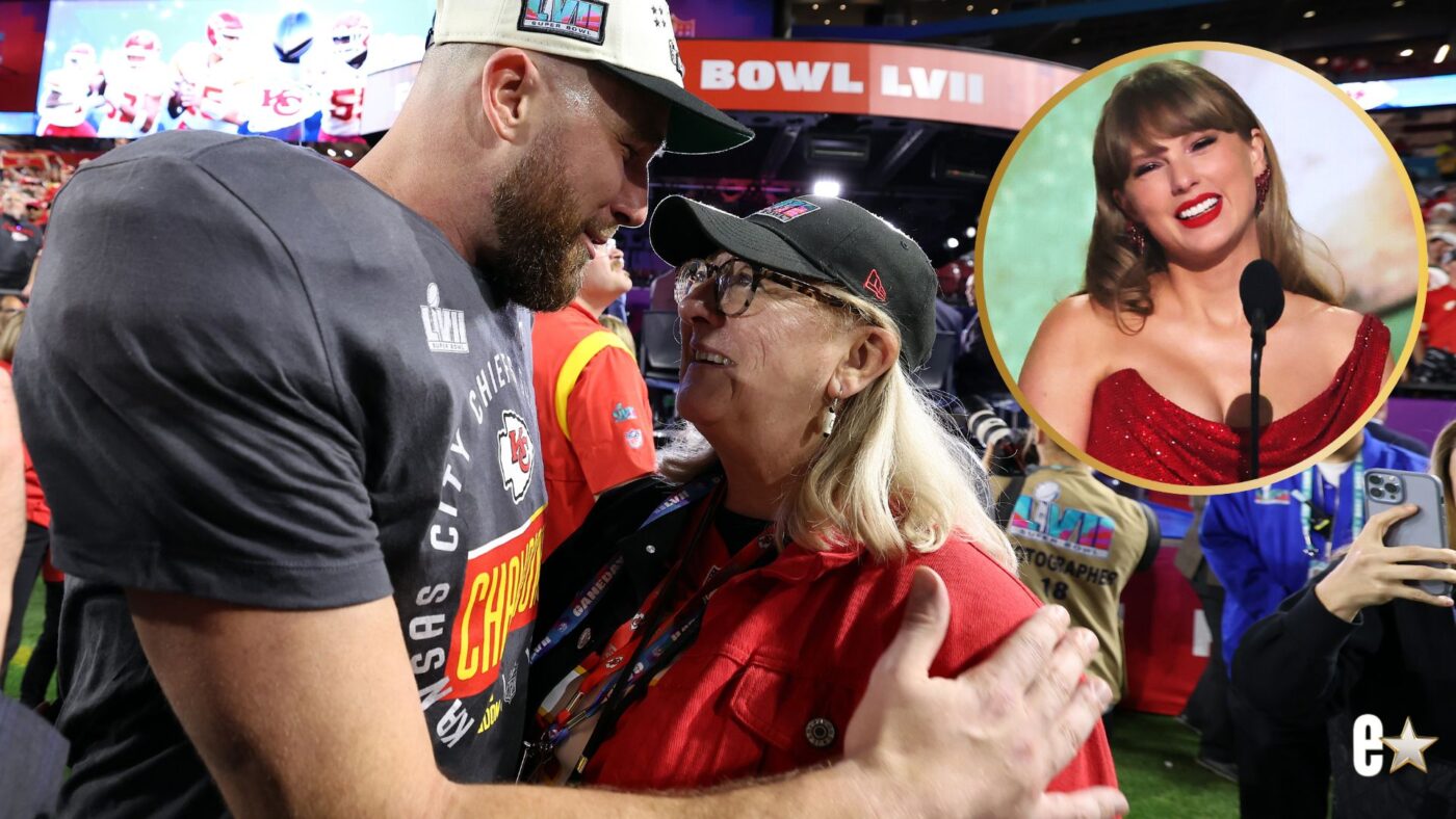 Travis Kelce Celebrates Birthday With Mom at Taylor Swift's Movie
