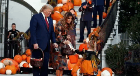 Trump Halloween candy bar prank