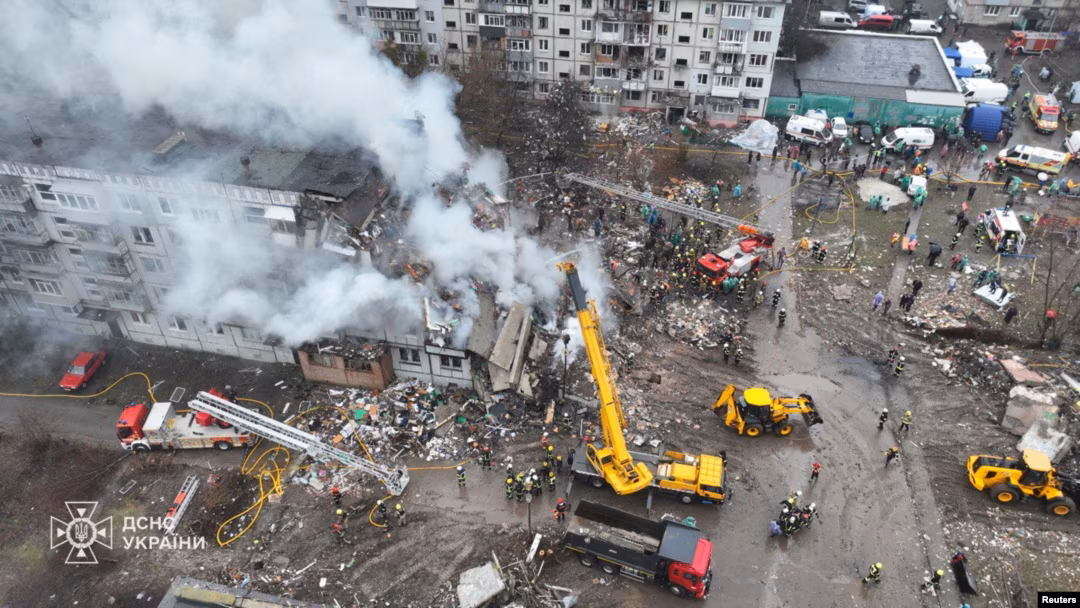 Ukraine Reports Russian Strikes Hit Critical Gas Infrastructure