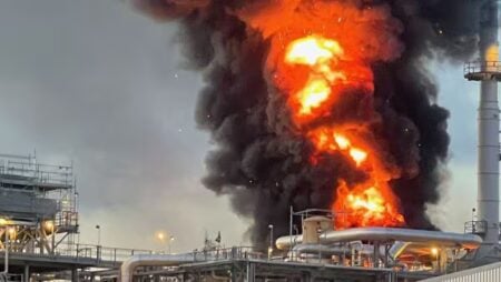 Videos Show Thick Black Smoke From Dow Chemical Plant Fire in Freeport