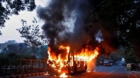 রাজস্থানে বাসে আগুনে অন্তত ১৯ জনের মৃত্যু ভয়াবহ বাস আগুন