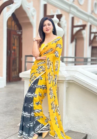 জয়া আহসান রঙিন শাড়ি