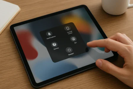 আইপ্যাড রিস্টার্ট