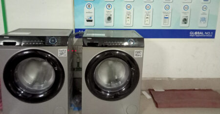 ওয়াশিং মেশিন with inbuilt heater