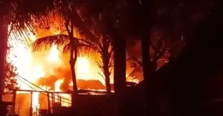 বান্দরবানে বলিবাজারে আগুন, ১১ দোকান পুড়ে ছাই দোকান পুড়ে ছাই