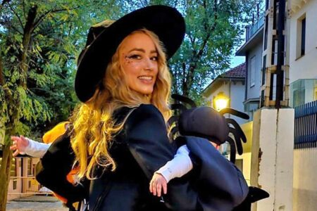 Amber Heard Celebrates Halloween with Her Three Children Amber Heard Halloween Family Photos