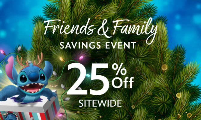Disney Friends & Family Sale Offers 25% Off Sitewide for Limited Time