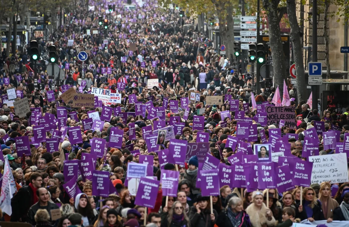 France Sees Massive Protests Demanding Action on Violence Against Women