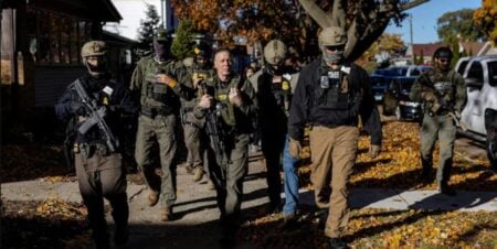 Masked Agents Question Illinois Transportation Worker in Contentious Immigration Stop Illinois immigration raid