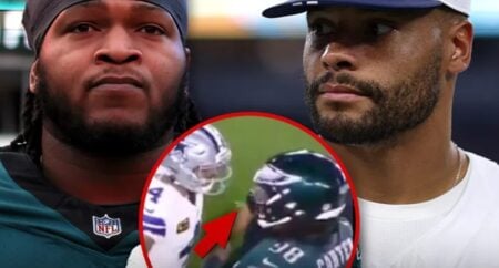 Jalen Carter’s $57K Fine for Spitting on Dak Prescott Ignites Rivalry Ahead of Cowboys-Eagles Rematch Jalen Carter