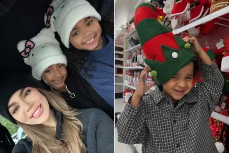 Khloe Kardashian Holiday Photos Spark Festive Family Buzz Khloe Kardashian holiday