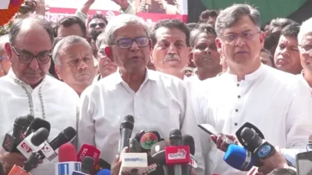 গণতন্ত্রকে হুমকির মুখে ফেলতে চক্রান্ত চলছে : মির্জা ফখরুল Mirza