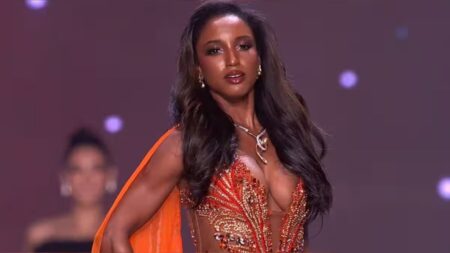 Miss Universe stage fall