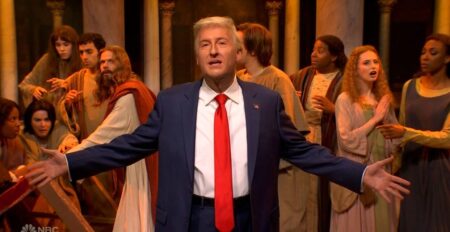 James Austin Johnson’s Trump Steals SNL Cold Open with Phantom Serenade SNL Cold Open