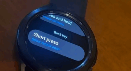 Samsung Galaxy Watch button layout
