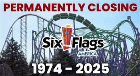 Six Flags America closure