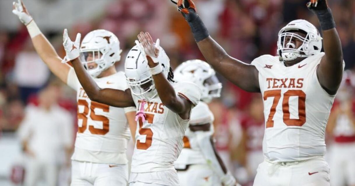 Texas Upsets Undefeated Rival, Keeps Slim Playoff Hopes Alive Texas playoff hopes