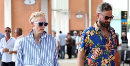 Tilda Swinton and Partner Sandro Kopp Make Rare Appearance at Wes Anderson Exhibition Tilda Swinton and Sandro Kopp