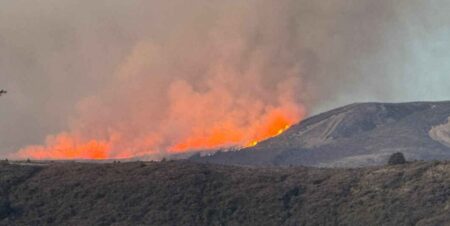Tongariro National Park wildfire