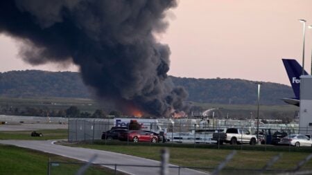 Dashcam Footage Captures Harrowing Moment of UPS Plane Crash in Kentucky UPS plane crash Kentucky