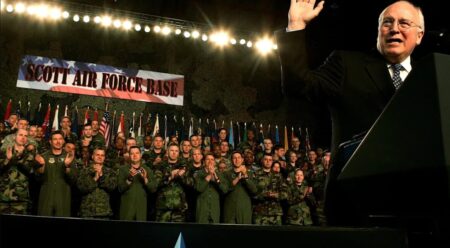 US flags at half-staff