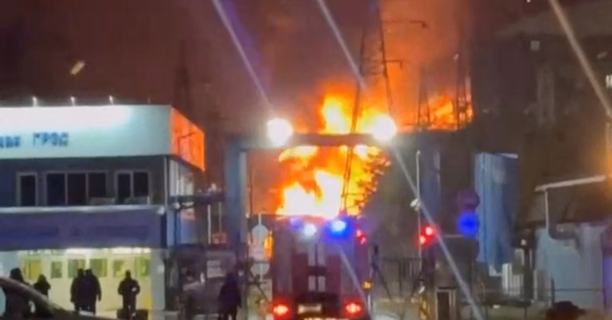 Ukrainian Drone Strike Ignites Major Fire at Moscow-Area Power Station, Disrupts Heating for Thousands