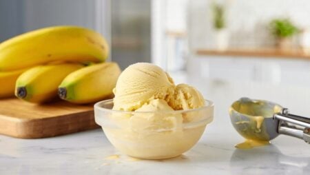 homemade banana ice cream