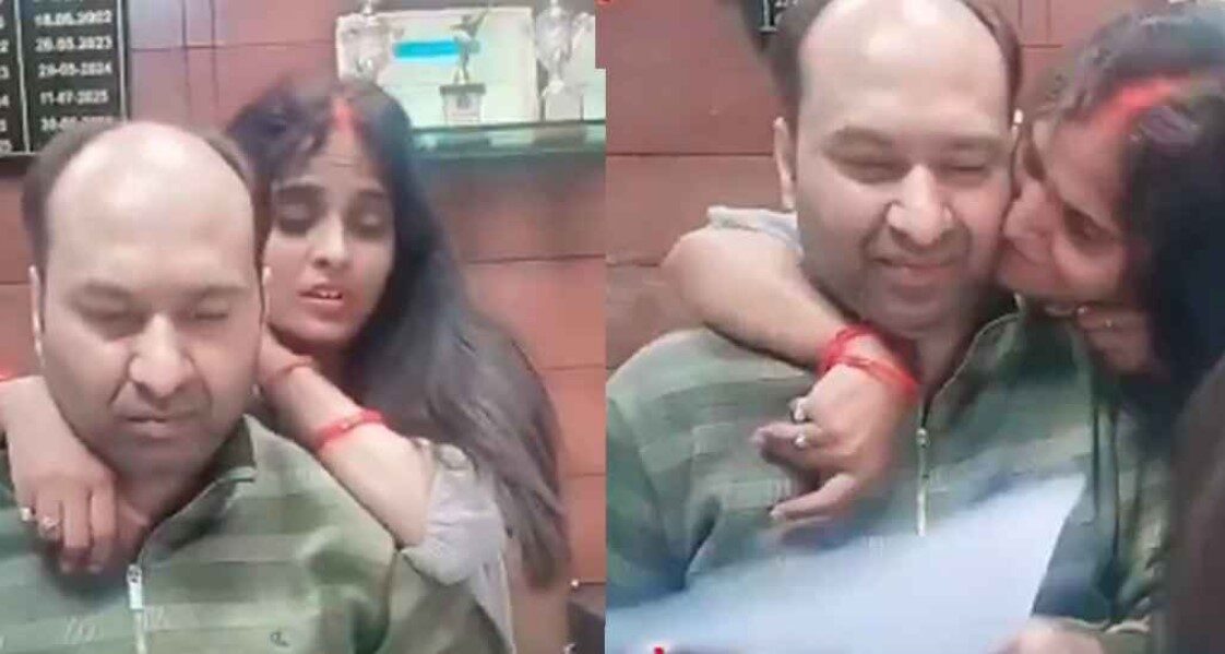 ব্যাংক ম্যানেজারের সঙ্গে তরুণীর রিল