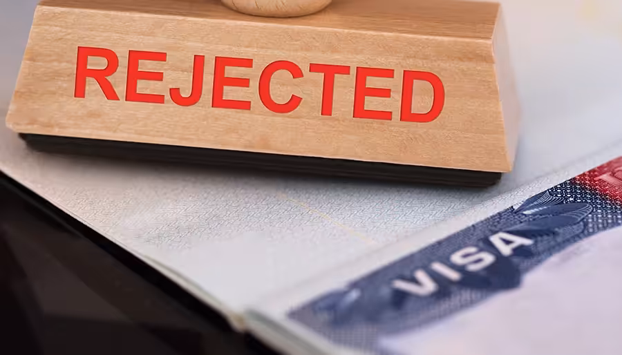 B-1 visa rejection