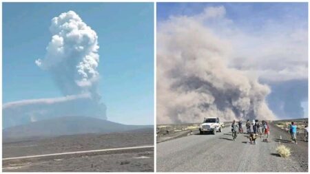 জেগে উঠল ইথিওপিয়ার আগ্নেয়গিরি