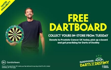 free dartboard Paddy Power